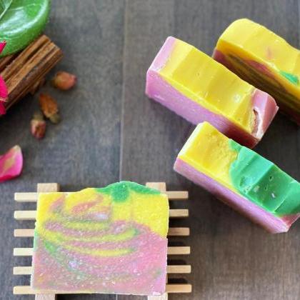 Handcrafted Natural Soap Colorful, Sweet Dreams..