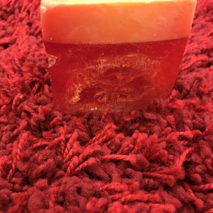 Handmade Natural Soap, Sandalwool Loofa Soap Bar