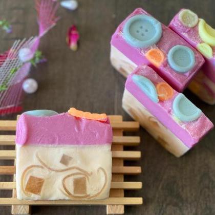Natural Handmade Soap Bubble Gum Soap