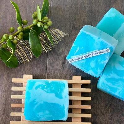 Natural Handmade Soap Blue Ocean breeze soap