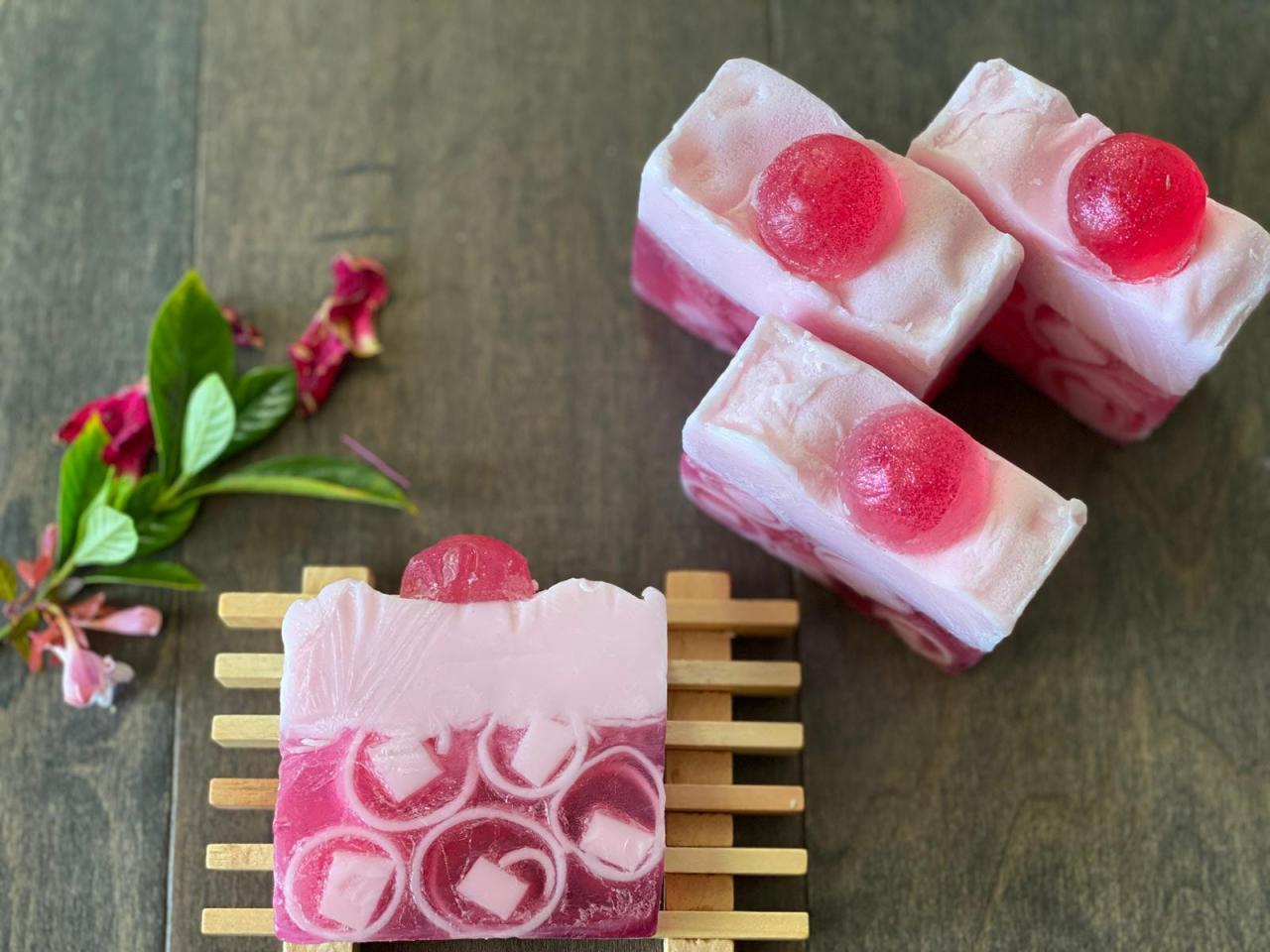 Handmade Natural Soap Lovespell With Cherry Topping Soap Bar